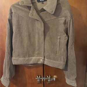 Mine Women's Tan Corduroy Utility Jacket